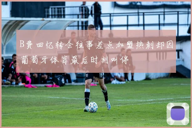 B费回忆转会往事差点加盟热刺却因葡萄牙体育最后时刻叫停